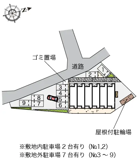 ★手数料０円★入間郡毛呂山町毛呂本郷 月極駐車場